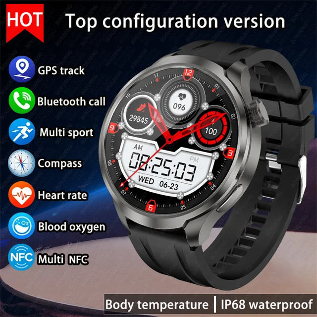 Montre connectée outdoor BOXUXING avec GPS et boussole