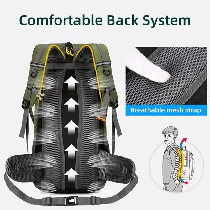 Sac à dos de randonnée 50 L avec compartiment à chaussures