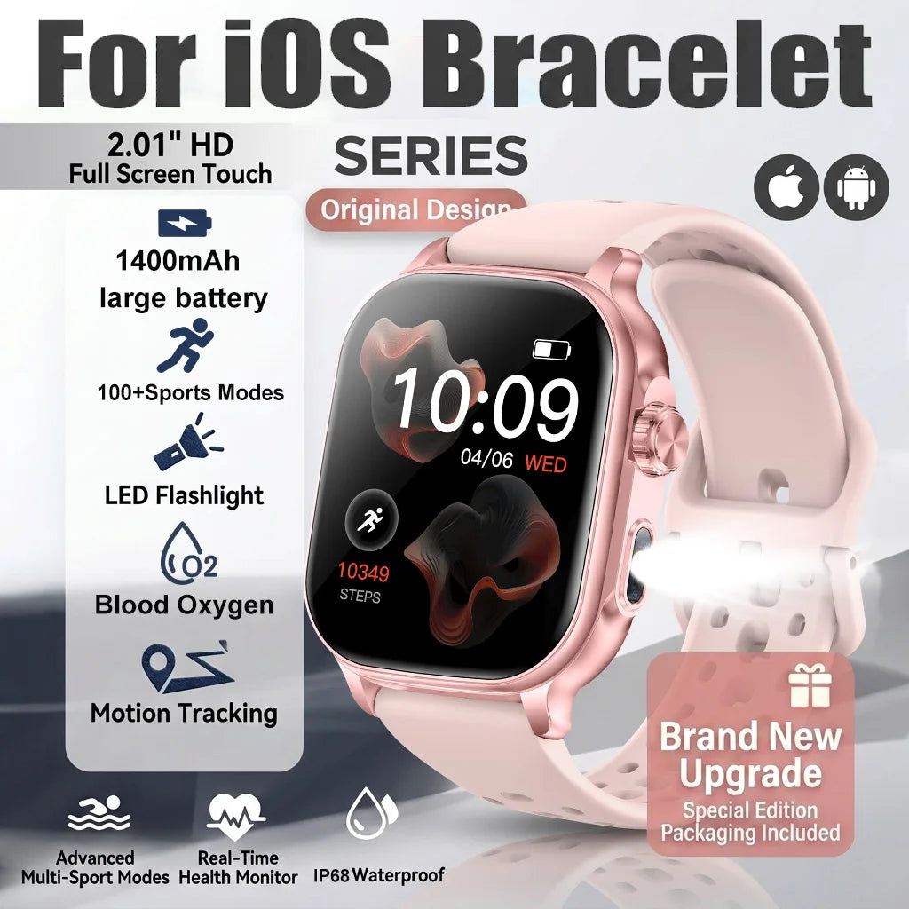 Montre outdoor AMOLED 2,01″ avec lampe LED et suivi sportif