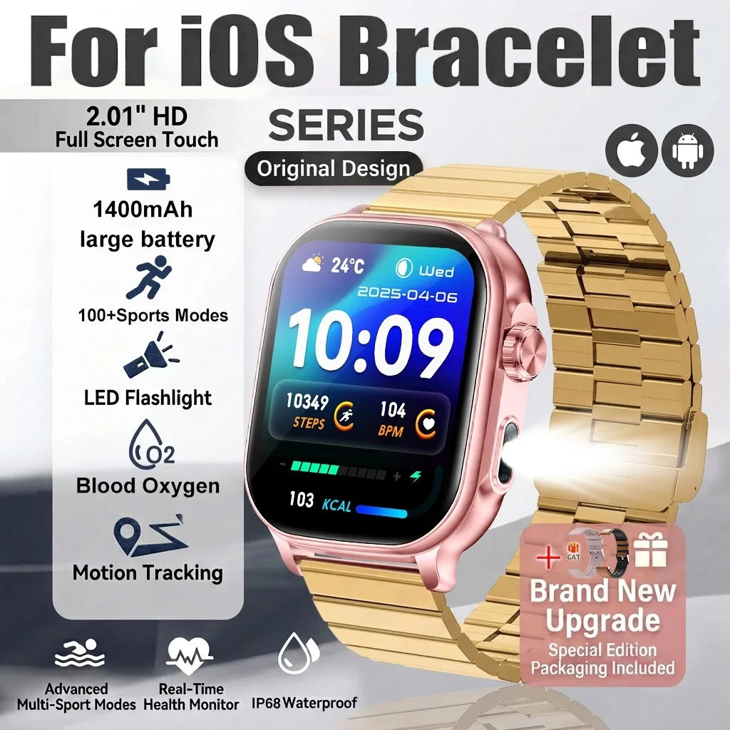 Montre connectée outdoor 2,01″ avec batterie 1 400 mAh