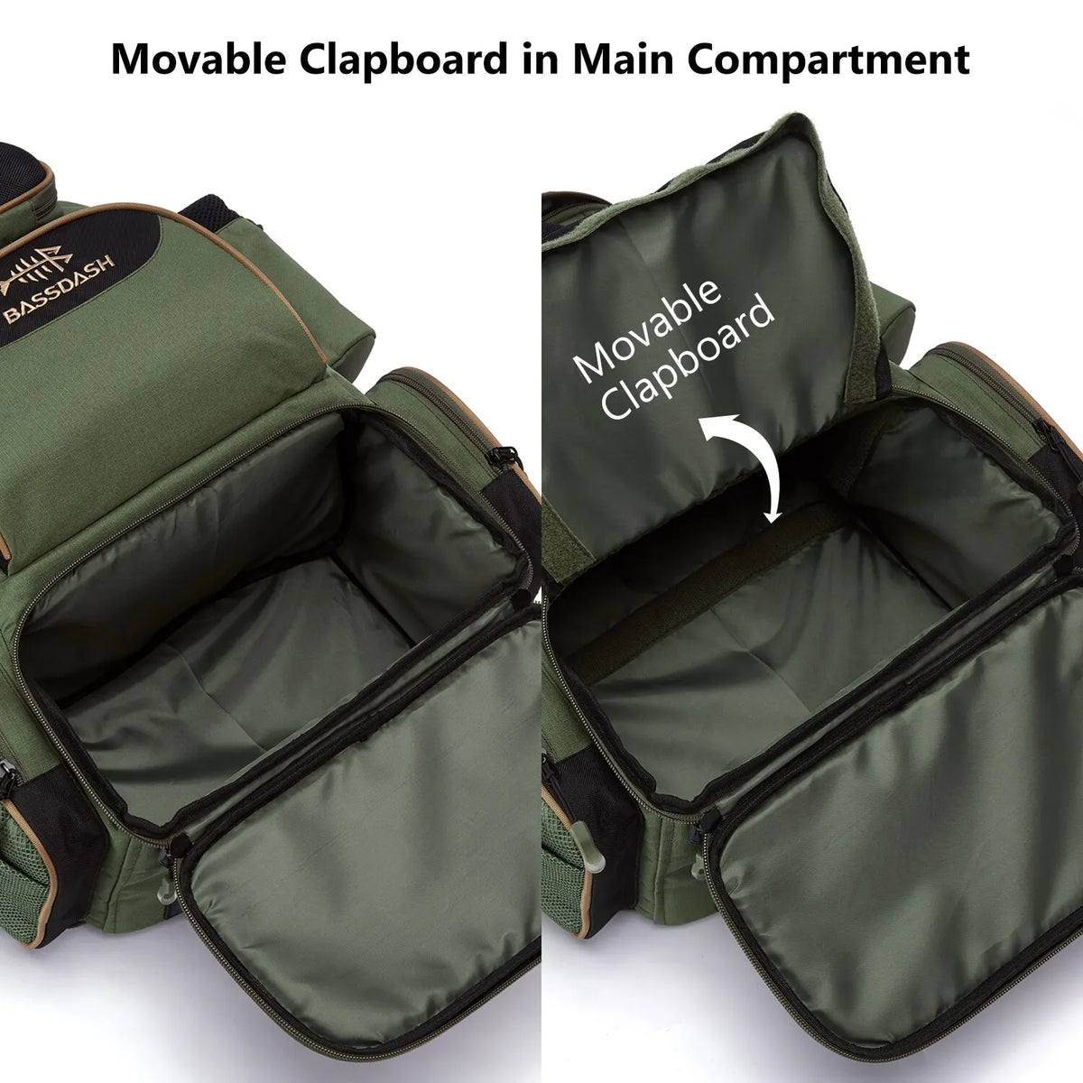 Sac à dos de pêche Bassdash avec compartiments pour matériel