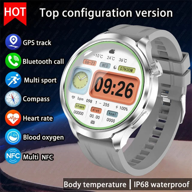 Montre connectée outdoor BOXUXING avec GPS et boussole