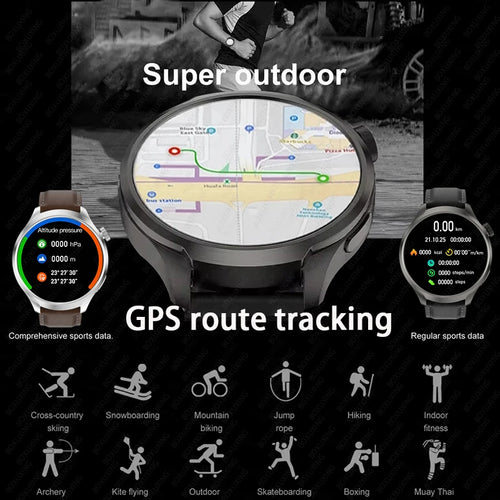 Montre connectée outdoor BOXUXING avec GPS et boussole