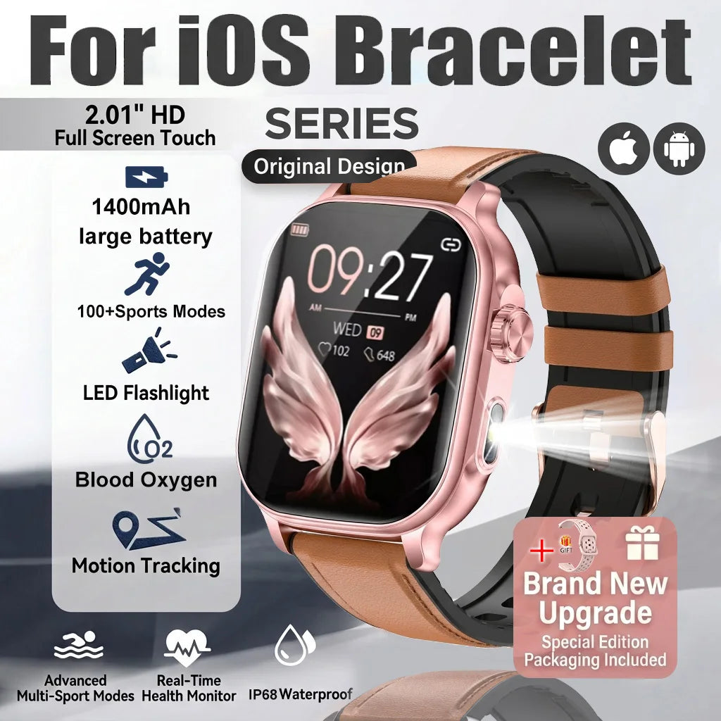 Montre outdoor AMOLED 2,01″ avec lampe LED et suivi sportif