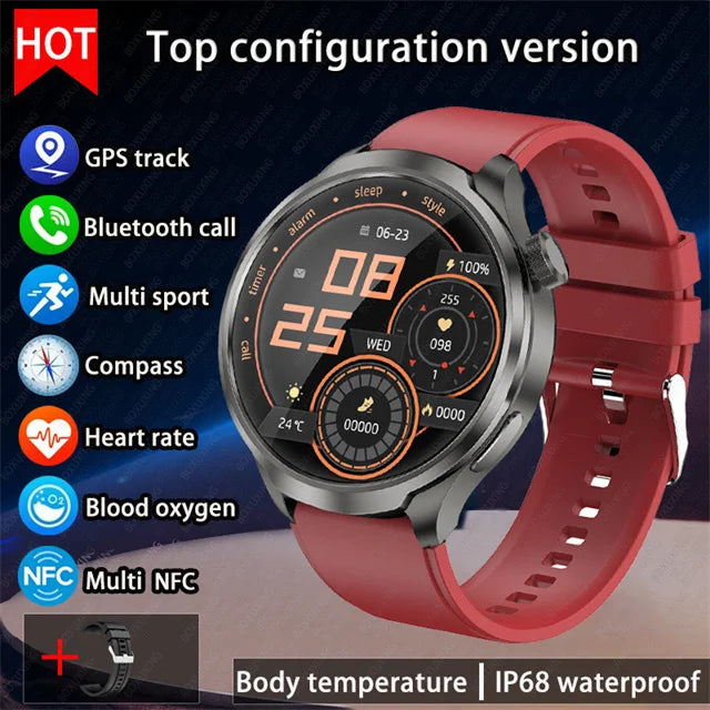 Montre connectée outdoor BOXUXING avec GPS et boussole