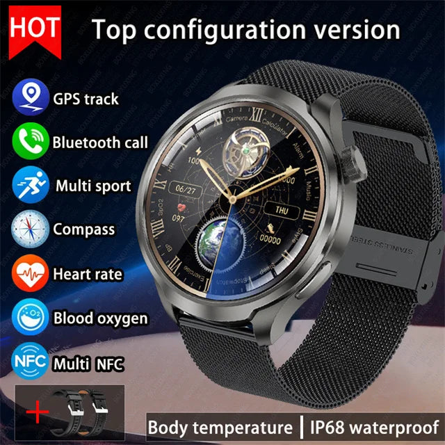 Montre connectée outdoor BOXUXING avec GPS et boussole