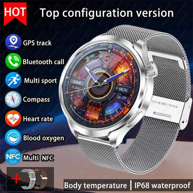Montre connectée outdoor BOXUXING avec GPS et boussole