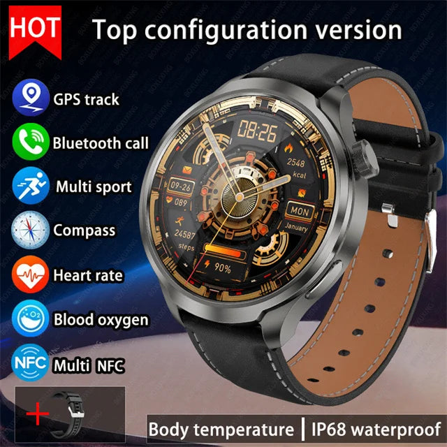 Montre connectée outdoor BOXUXING avec GPS et boussole