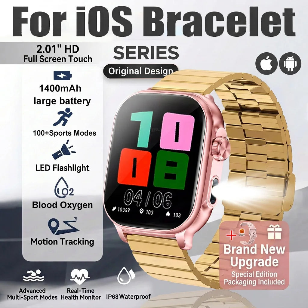 Montre outdoor AMOLED 2,01″ avec lampe LED et suivi sportif