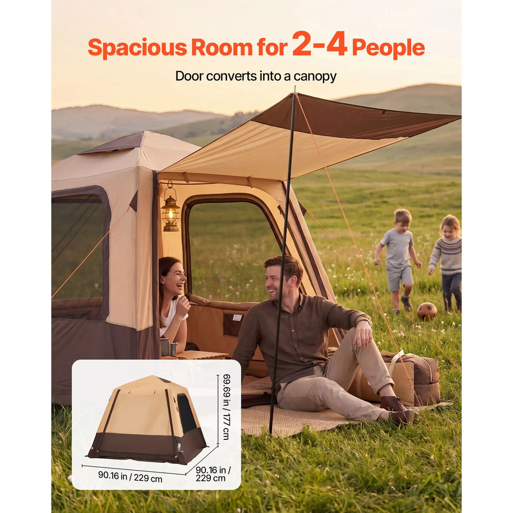 Tente cabine gonflable avec pompe rechargeable – fenêtres en maille
