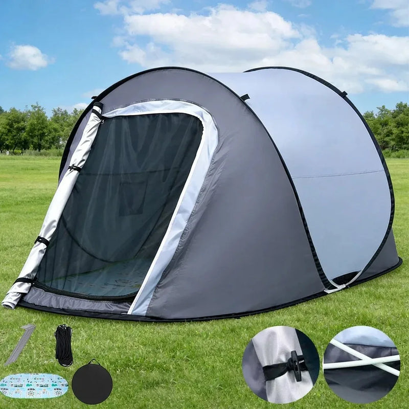 Tente Pop-Up Automatique 1–2 Personnes – 218 × 100 × 95 cm