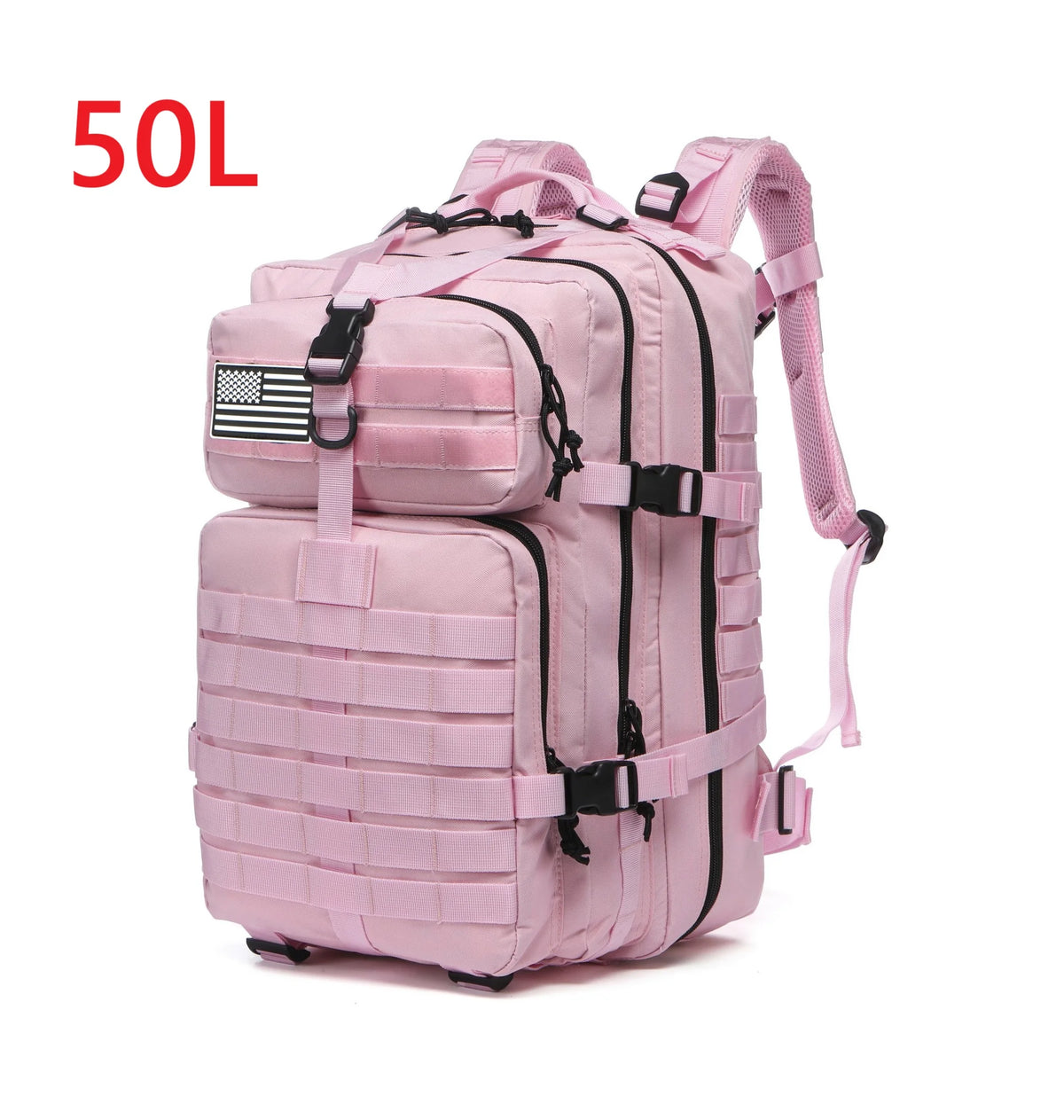 Sac à Dos de Randonnée 25 L / 50 L – Nylon Résistant à l’Eau & Système MOLLE