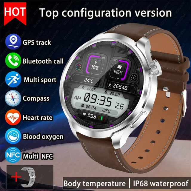 Montre connectée outdoor BOXUXING avec GPS et boussole