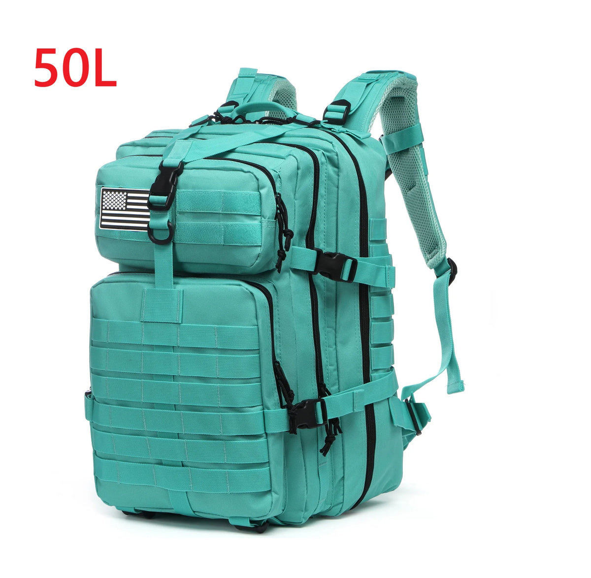 Sac à Dos de Randonnée 25 L / 50 L – Nylon Résistant à l’Eau & Système MOLLE