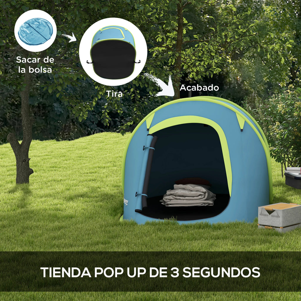 Tente Pop-Up Familiale 2–3 Personnes – 245 × 148 × 105 cm
