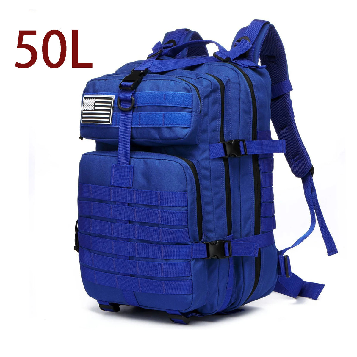 Sac à Dos de Randonnée 25 L / 50 L – Nylon Résistant à l’Eau & Système MOLLE