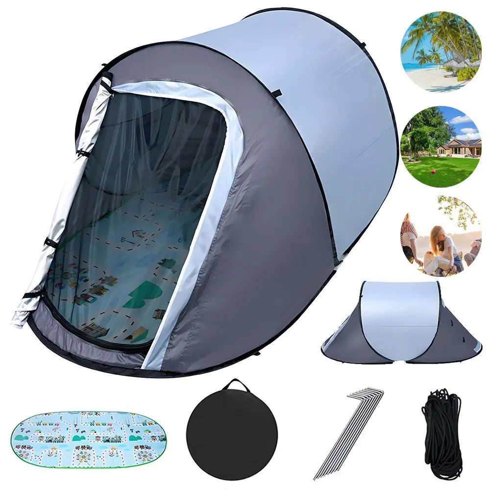 Tente Pop-Up Automatique 1–2 Personnes – 218 × 100 × 95 cm