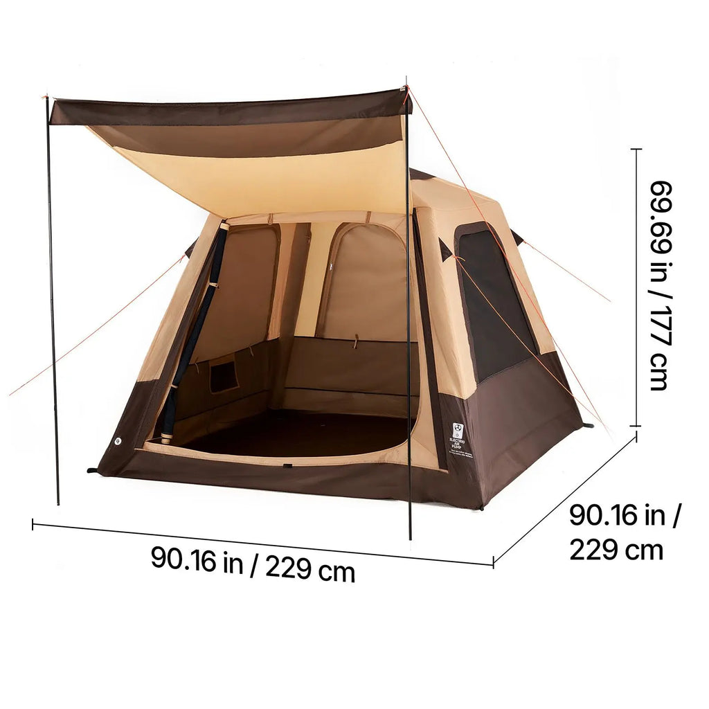 Tente cabine gonflable avec pompe rechargeable – fenêtres en maille