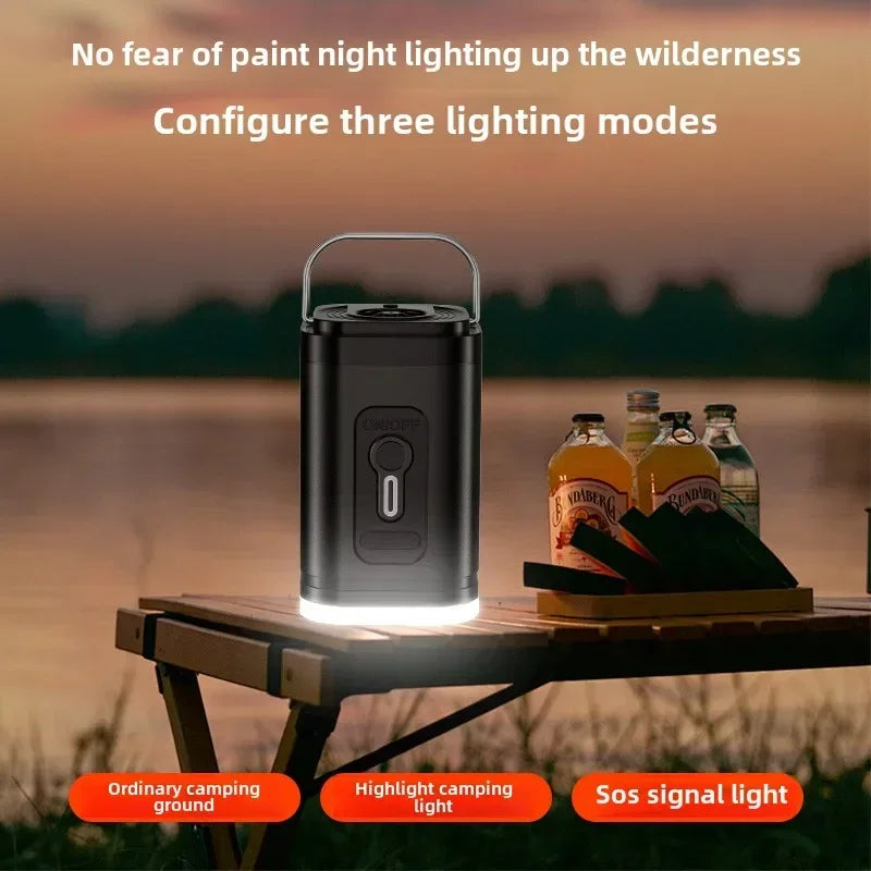 Pompe à Air Portable Sans Fil – Gonflage & Dégonflage, Lampe de Camping, Batterie 1200 mAh