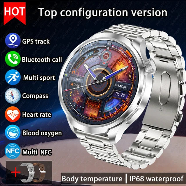 Montre connectée outdoor BOXUXING avec GPS et boussole