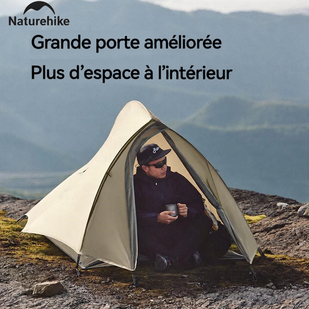 Tente Cloud Up Pro Naturehike avec grande porte et plus d’espace intérieur