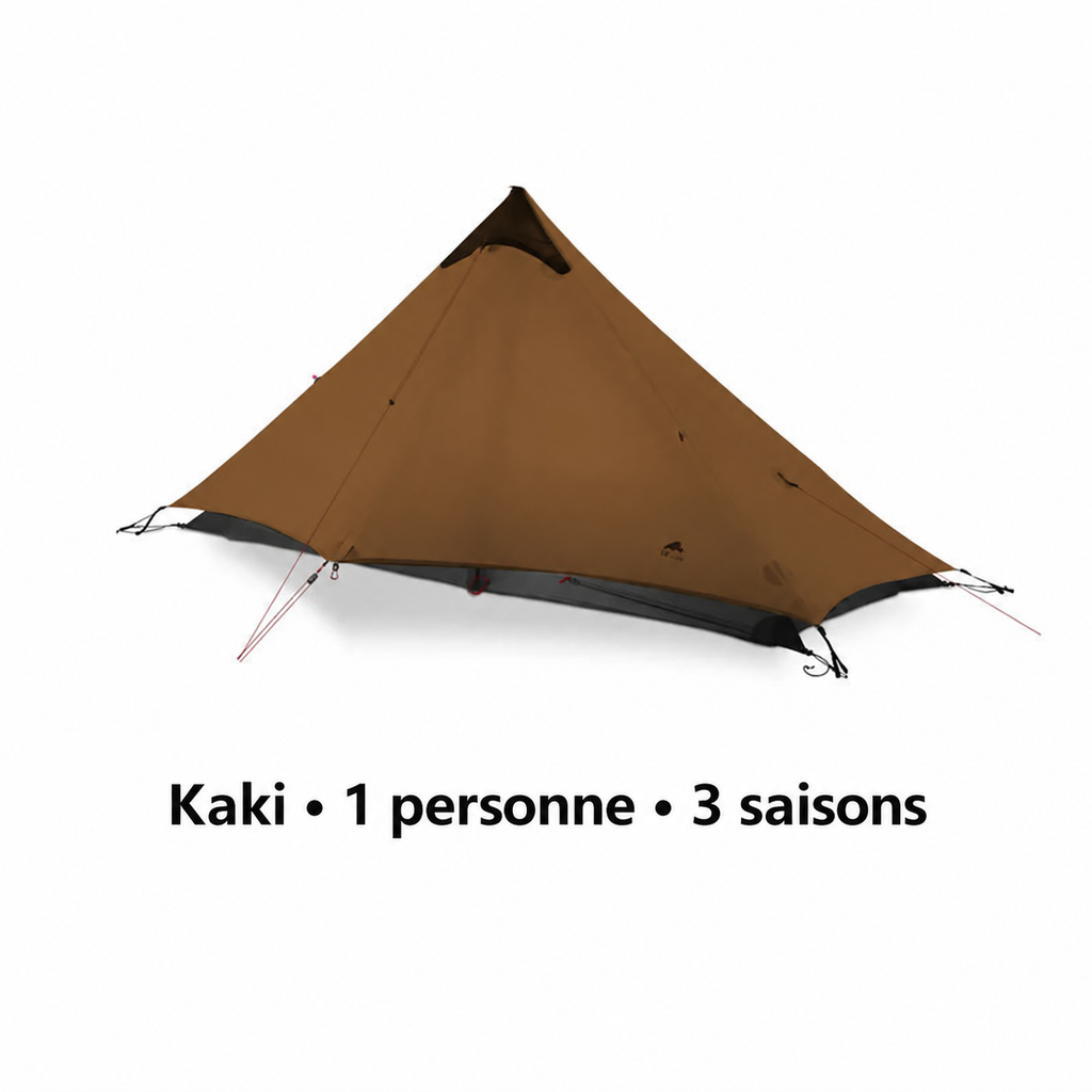 Tente LanShan kaki, 1 personne, 3 saisons