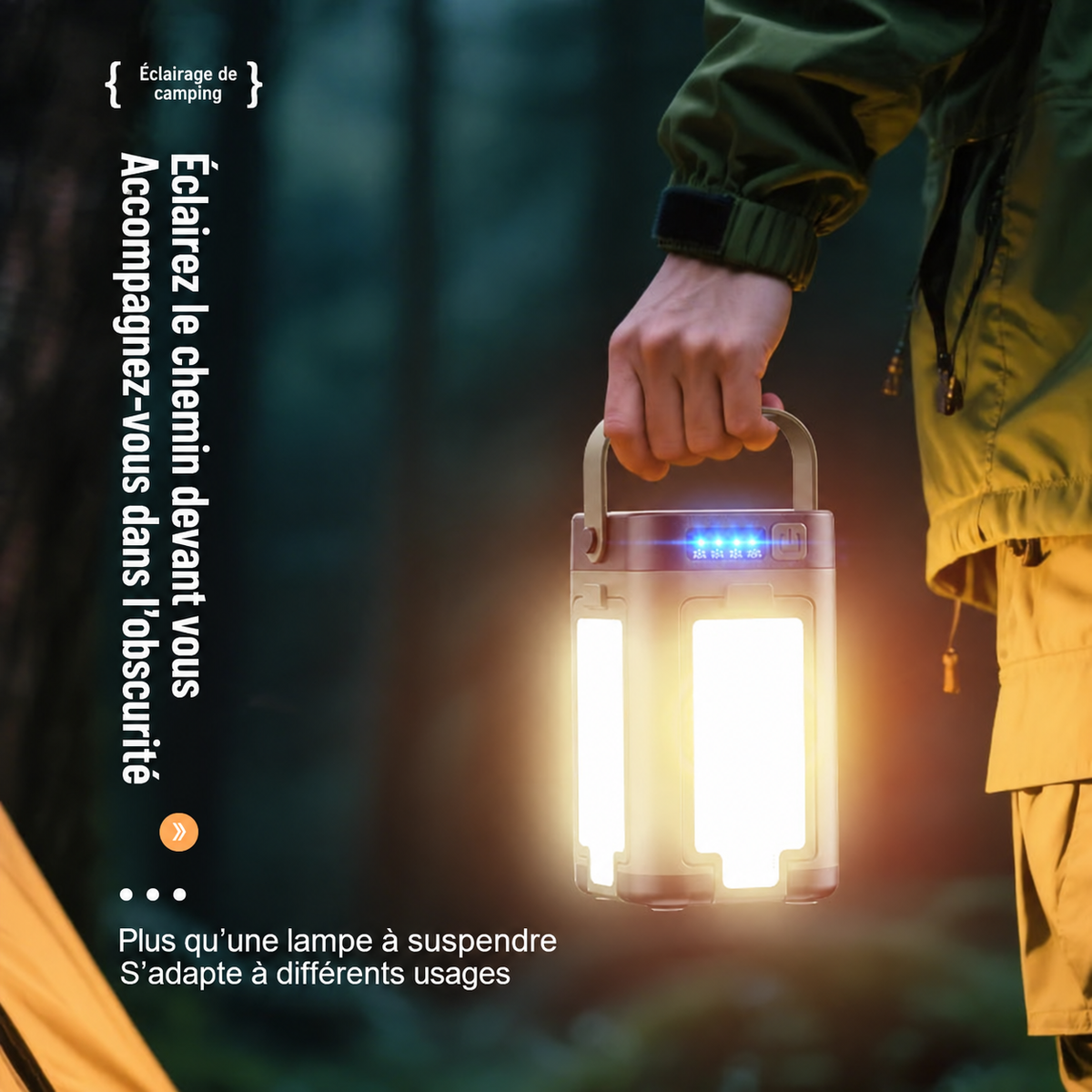 Lanterne portable pour éclairer le chemin et accompagner les sorties nocturnes