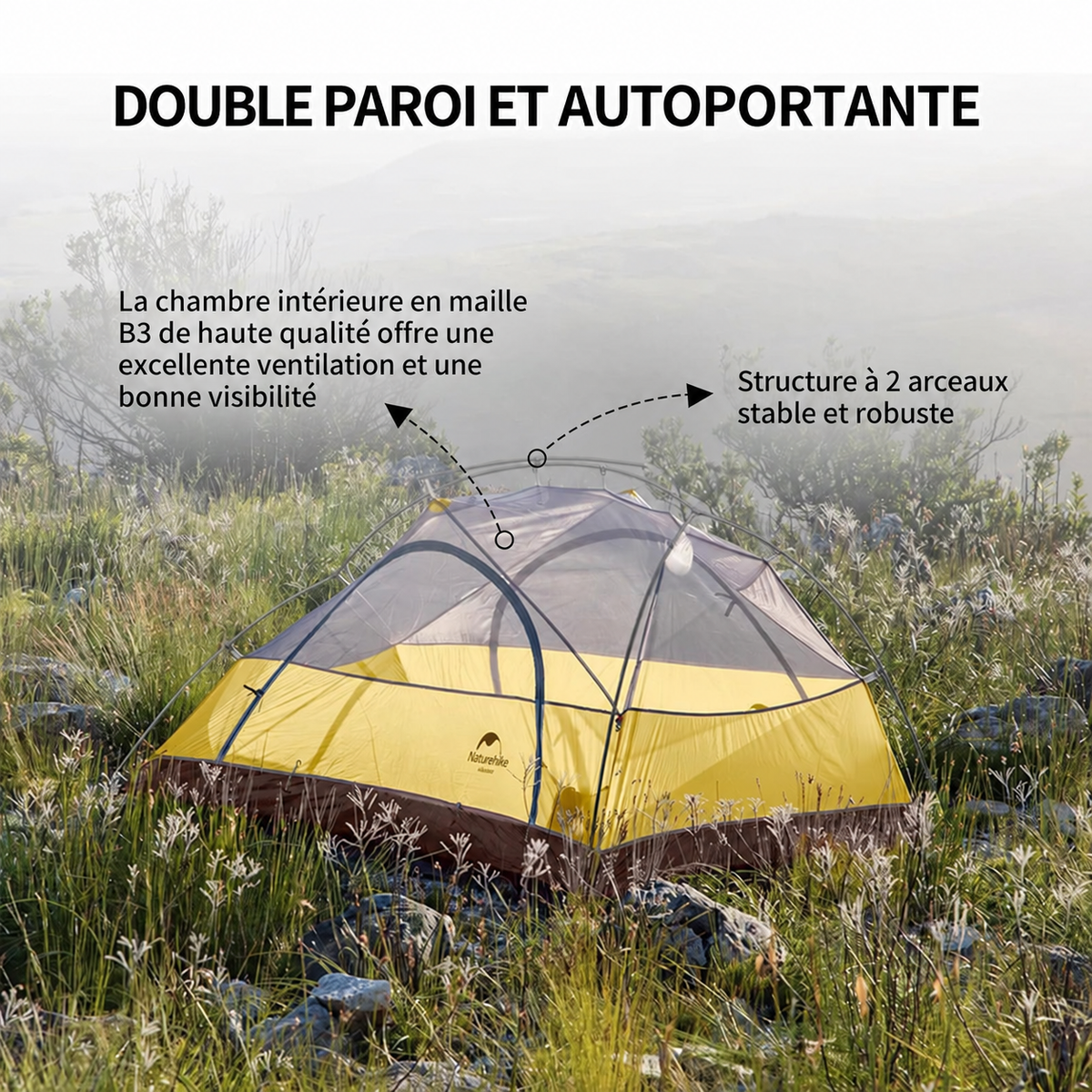 Tente Star-River à double paroi et autoportante