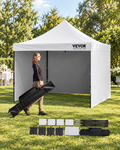 Gazebo pliable VEVOR 3 x 3 m dans un jardin