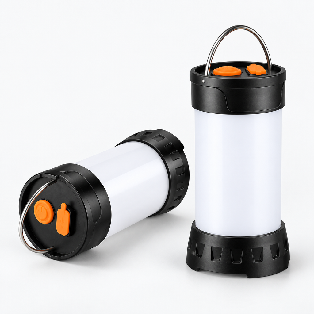 Lanterne LED de camping rechargeable multifonctionnelle