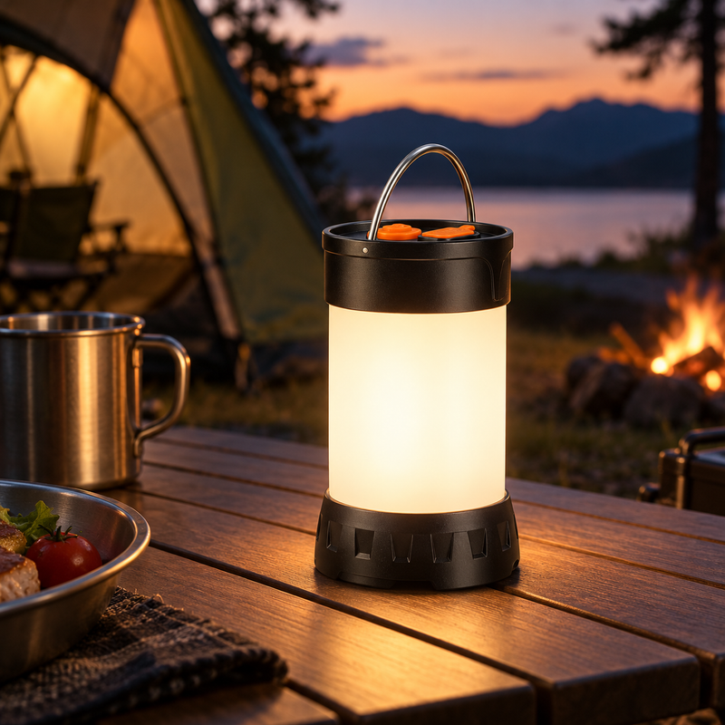 Lanterne LED de camping rechargeable multifonctionnelle