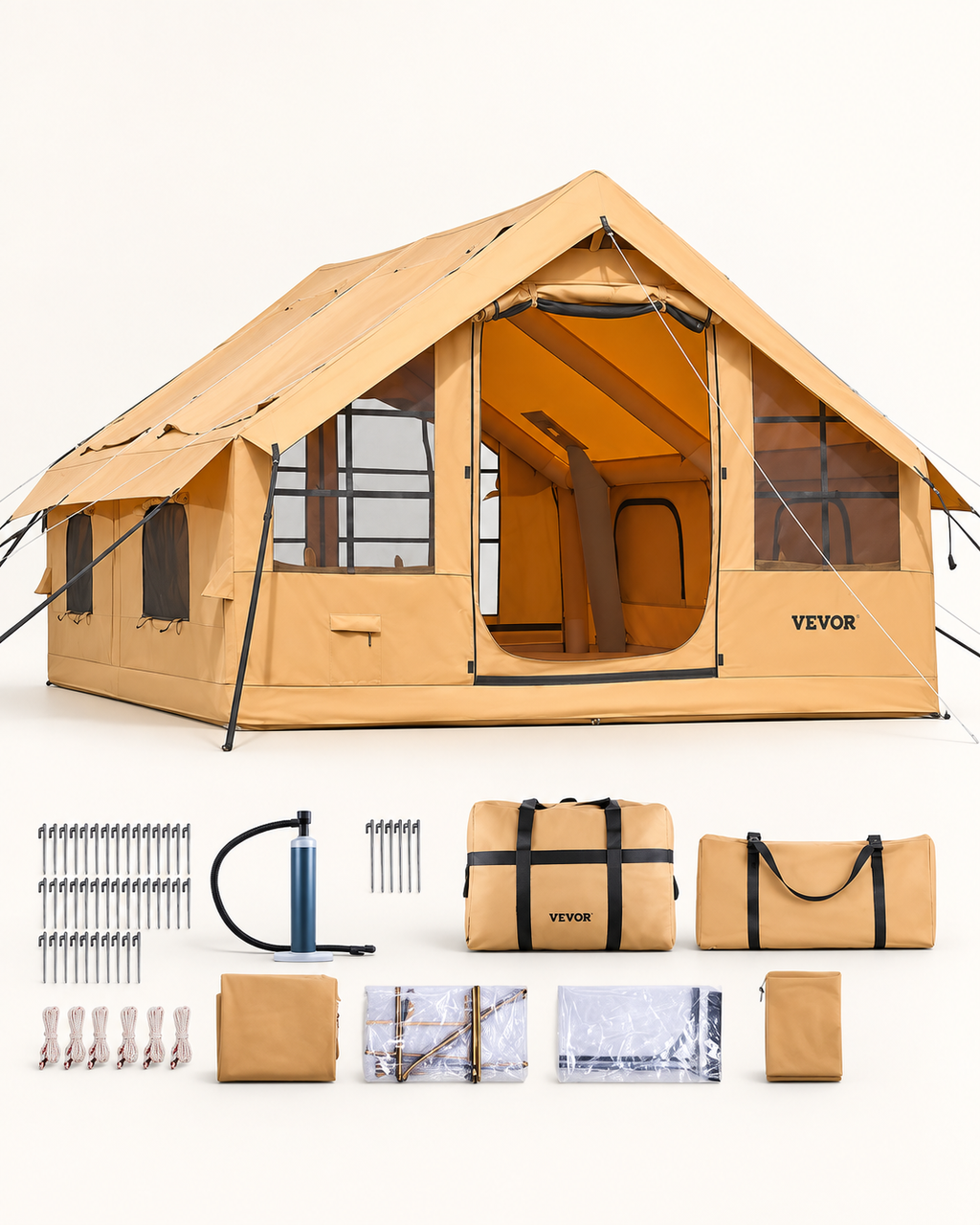 Tente familiale gonflable VEVOR avec accessoires